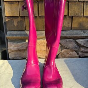 Hunter Fuchsia Women's Rain Boots women 8